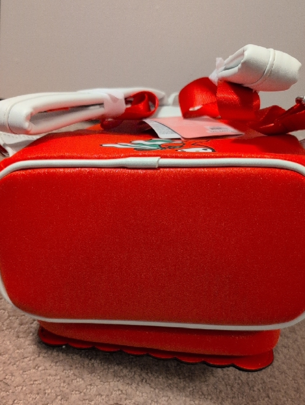 Loungefly Sanrio My Melody Christmas Holiday Mini Backpack in Red & White - Picture 11 of 11